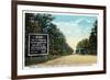 Green Ridge, Maryland - National Road at Summit Scene-Lantern Press-Framed Art Print