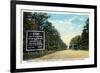 Green Ridge, Maryland - National Road at Summit Scene-Lantern Press-Framed Art Print