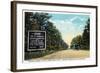 Green Ridge, Maryland - National Road at Summit Scene-Lantern Press-Framed Art Print