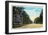 Green Ridge, Maryland - National Road at Summit Scene-Lantern Press-Framed Art Print