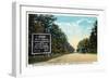Green Ridge, Maryland - National Road at Summit Scene-Lantern Press-Framed Art Print