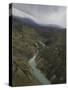Green River, Chile-Michael Brown-Stretched Canvas