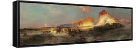 Green River Cliffs, Wyoming, 1881-Thomas Moran-Framed Stretched Canvas