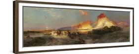 Green River Cliffs, Wyoming, 1881-Thomas Moran-Framed Premium Giclee Print