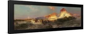 Green River Cliffs, Wyoming, 1881-Thomas Moran-Framed Giclee Print