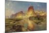 Green River of Wyoming, 1878-Moran-Mounted Giclee Print