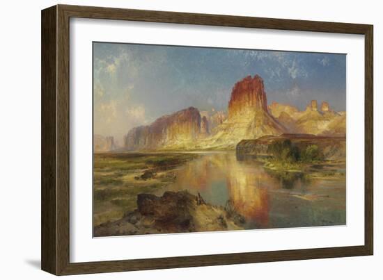 Green River of Wyoming, 1878-Moran-Framed Giclee Print