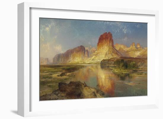 Green River of Wyoming, 1878-Moran-Framed Giclee Print