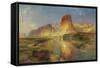 Green River of Wyoming, 1878-Moran-Framed Stretched Canvas