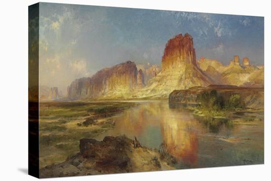 Green River of Wyoming, 1878-Moran-Stretched Canvas