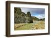 Green Rock and Creek in the Gorge. National Park Landmannalaugar in Iceland-kavram-Framed Photographic Print