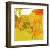 Green Rooster-Irena Orlov-Framed Art Print