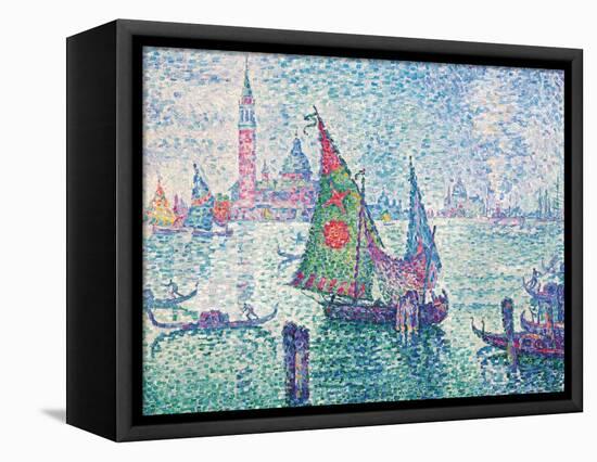 Green Sail, Venice-Paul Signac-Framed Stretched Canvas