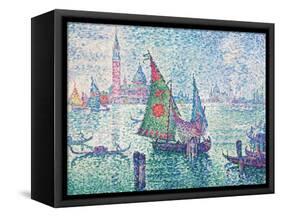 Green Sail, Venice-Paul Signac-Framed Stretched Canvas