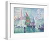 Green Sail, Venice-Paul Signac-Framed Art Print