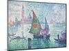 Green Sail, Venice-Paul Signac-Mounted Art Print