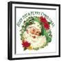 Green Santa Merry Christmas-Allen Kimberly-Framed Art Print