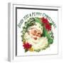 Green Santa Merry Christmas-Allen Kimberly-Framed Art Print