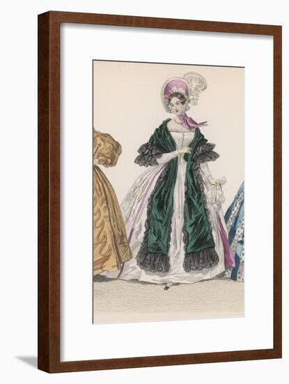 Green Scarf 1830S-F Lix-Framed Art Print