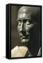 Green Schist Bust of Julius Caesar with Marble Eyes, Hellenistic Art, 1-50 A.D.-null-Framed Stretched Canvas