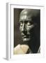 Green Schist Bust of Julius Caesar with Marble Eyes, Hellenistic Art, 1-50 A.D.-null-Framed Giclee Print