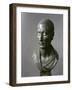 Green Schist Bust of Julius Caesar with Marble Eyes, Hellenistic Art, 1-50 A.D.-null-Framed Giclee Print