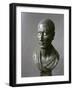 Green Schist Bust of Julius Caesar with Marble Eyes, Hellenistic Art, 1-50 A.D.-null-Framed Giclee Print