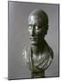 Green Schist Bust of Julius Caesar with Marble Eyes, Hellenistic Art, 1-50 A.D.-null-Mounted Giclee Print