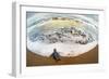 Green Sea Turtle (Chelonia Mydas) Hatchling on Beach, Tortuguero, Costa Rica-null-Framed Photographic Print