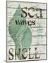 Green Seashell-Karen Williams-Mounted Giclee Print