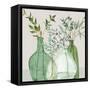 Green Serenity Accents-Elizabeth Medley-Framed Stretched Canvas