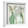 Green Serenity Accents-Elizabeth Medley-Framed Art Print