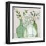 Green Serenity Accents-Elizabeth Medley-Framed Art Print