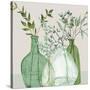 Green Serenity Accents-Elizabeth Medley-Stretched Canvas