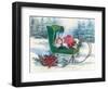 Green Sleigh-Carol Rowan-Framed Art Print