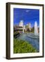 Green Space at Caesars, Garden and Fountains at Caesars Palace Hotel, Las Vegas, Nevada, Usa-Eleanor Scriven-Framed Photographic Print