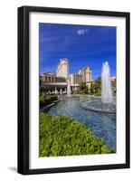 Green Space at Caesars, Garden and Fountains at Caesars Palace Hotel, Las Vegas, Nevada, Usa-Eleanor Scriven-Framed Photographic Print