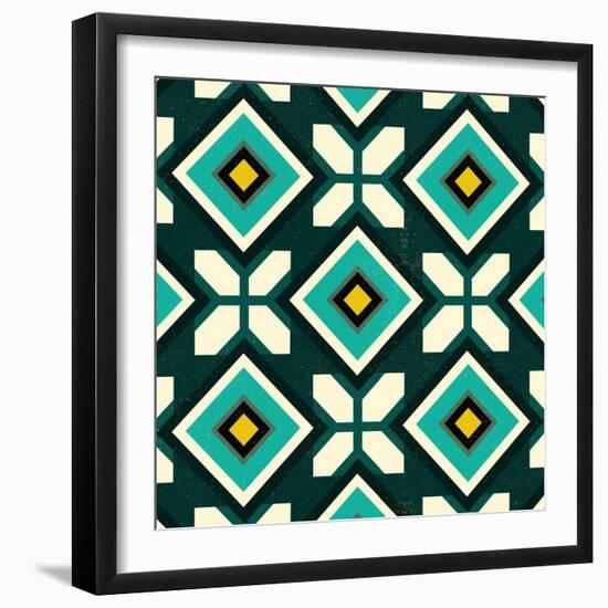 Green Spanish tile, 2018-Andrew Watson-Framed Giclee Print