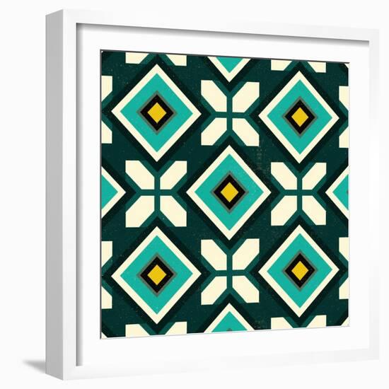 Green Spanish tile, 2018-Andrew Watson-Framed Giclee Print