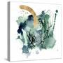 Green Splash Abstract I-Jennifer Parker-Stretched Canvas