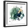 Green Splash Abstract II-Jennifer Parker-Framed Art Print