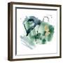 Green Splash Abstract IV-Jennifer Parker-Framed Art Print