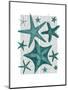 Green Starfish Collection-Fab Funky-Mounted Art Print