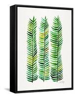 Green Stems-Cat Coquillette-Framed Stretched Canvas