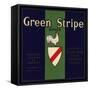 Green Stripe Brand - Fillmore, California - Citrus Crate Label-Lantern Press-Framed Stretched Canvas