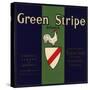 Green Stripe Brand - Fillmore, California - Citrus Crate Label-Lantern Press-Stretched Canvas