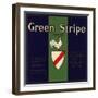 Green Stripe Brand - Fillmore, California - Citrus Crate Label-Lantern Press-Framed Art Print