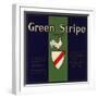 Green Stripe Brand - Fillmore, California - Citrus Crate Label-Lantern Press-Framed Art Print