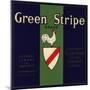 Green Stripe Brand - Fillmore, California - Citrus Crate Label-Lantern Press-Mounted Art Print