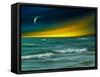 Green Surfer-Josh Adamski-Framed Stretched Canvas